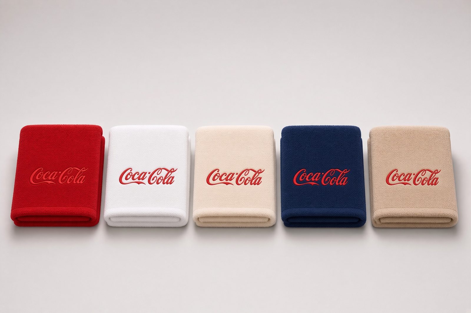 Toallas de playa con logo Coca-Cola bordado
